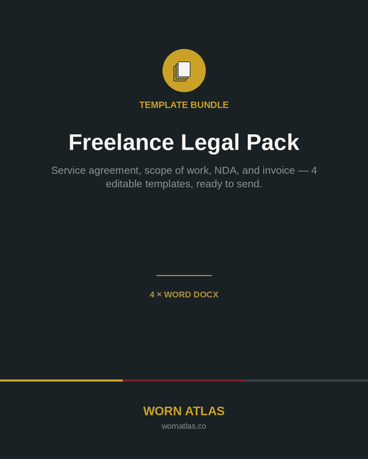 Freelance Legal Pack (4 Templates) — Worn Atlas
