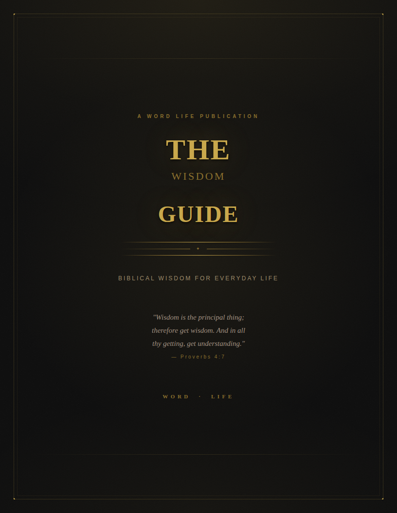 The Wisdom Guide ebook cover — Word Life